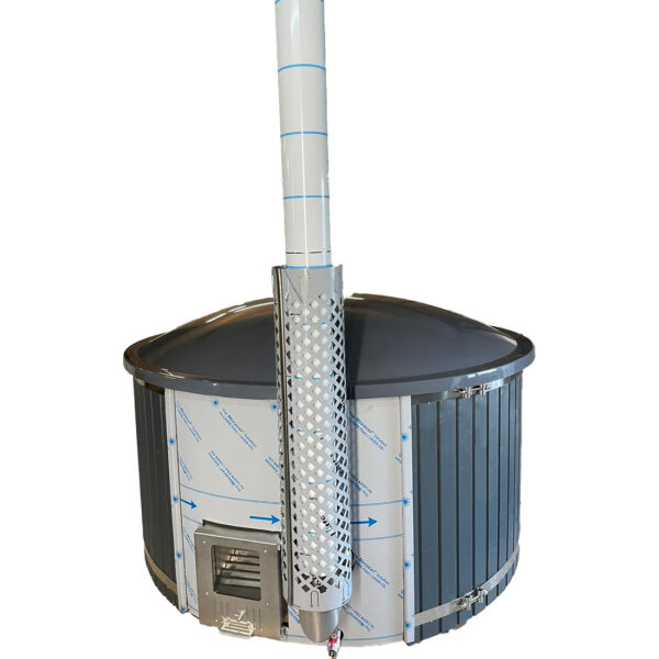 Lauko kubilas (integruota krosnelė) 2m vidus / 2.25m išorė - Image 6