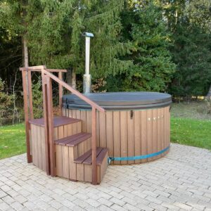 Lauko kubilas (integruota krosnelė) 1.8m vidus / 2.0m išorė