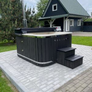 Lauko kubilas (išorinė krosnelė) 2m vidus / 2.25m išorė